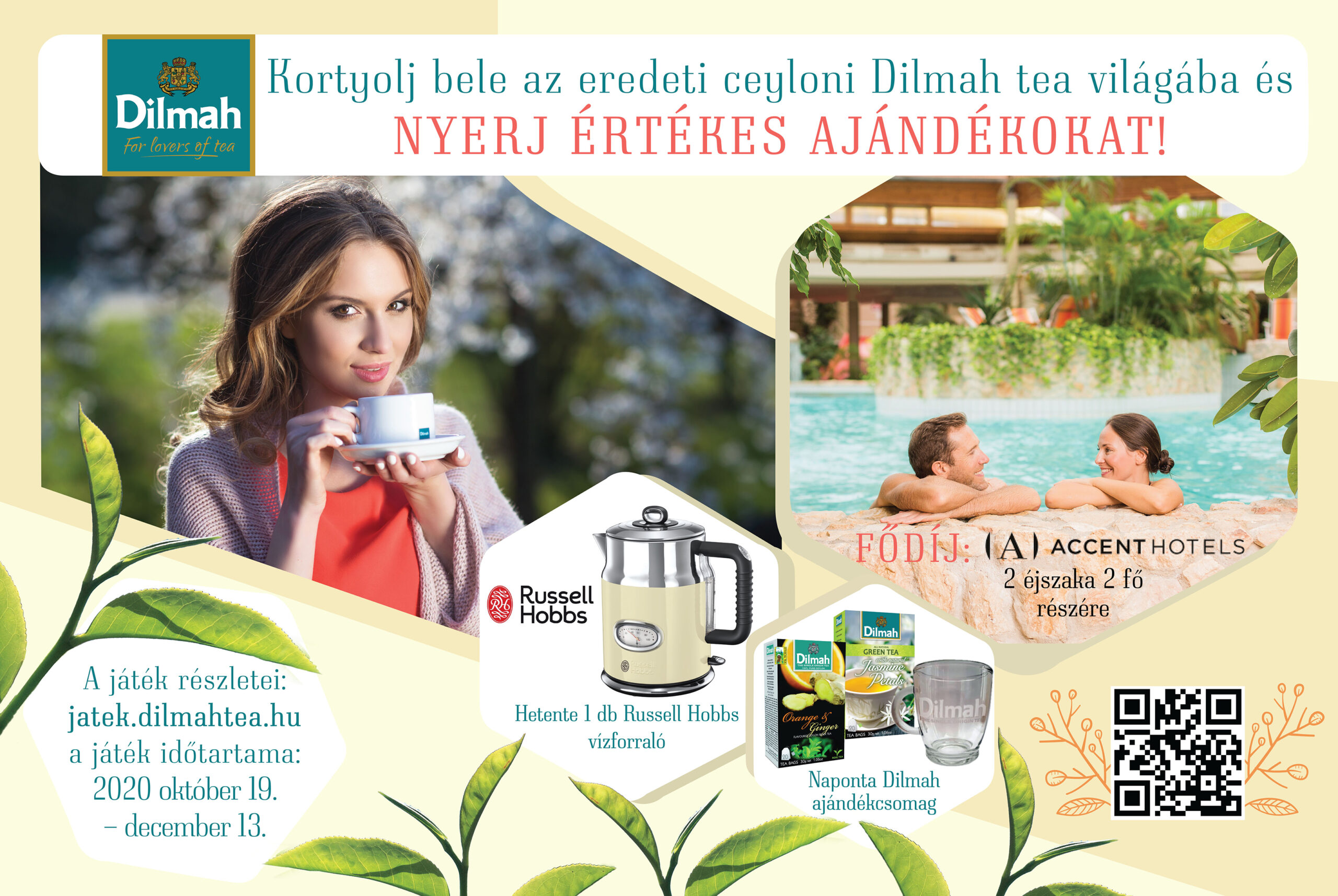 Weboldal készítés: Dilmah teák nyereményjáték honlapját készítettük el. Athalie Consulting